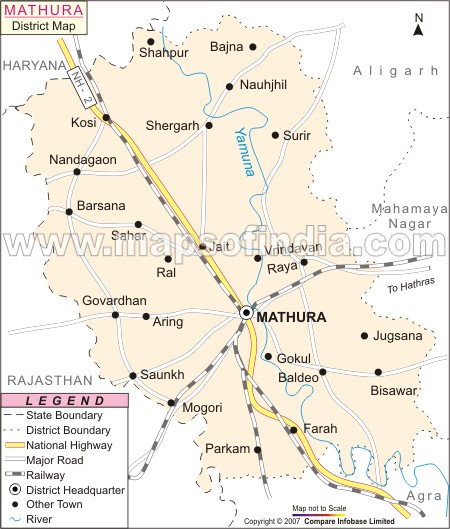 mathura tourist map pdf