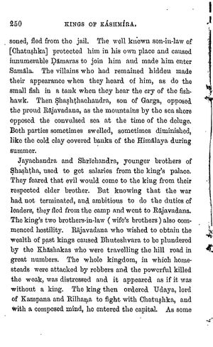 Kings of Kashmira Vol 2 (Rajatarangini of Kalhana) p.250.jpg