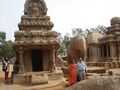 Laxman Burdak & Gomati Burdak at Nakula-Sahadeva Ratha, Mahabalipuram