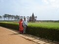Laxman Burdak & Gomati Burdak at Shore Temple, Mahabalipuram
