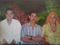 Arjun Ram Baswana with Father Chokha Ram and mother Bhnwari Devi