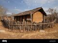 Wood fencing of a Muria Tribe Home