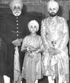 Bhai Shri Fateh Jang Singh of Kaithal-Kunwar Amar Jang Singh (Mid) & Bhai Babar Jang Singh of Kaithal (Right)
