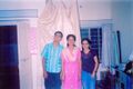 भारत सारण का परिवार पत्नी उमा-पुत्री स्वाति-पुत्र चित्रांशु