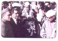 Charan Singh being honoured after becoming CM 1970