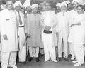 Devak Ram Surah second left. Sir Chotu Ram Sir Siknder Hayt 1940.