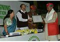Kailash Chaudhary Receiving Award from Venkaiya Naidu