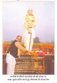 MLA Narendra Singh Paying homage at Chhaproli