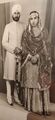 Princess Manavjit Kaur Mann grand daughter of Raja Kirpal Singh Mann and daughter of Sardar Bahadur Kartar Singh Mann of Manawala with her husband Sardar Bahadur Inderjit Singh Kang IFS. Credit:- S. Imma Singh Kang.