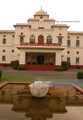 The external Facade of the New Moti Bagh Palace, Patiala Private Residence of H.H.Maharaja Capt. Amarinder Singh, Chief Minister of Punjab and a Scion of the Patiala Royal Family. Source - Jat Kshatriya Culture