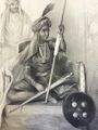 Original Antique Photography of Raja Pratap Singh of Lahore (1844), S/o Maharaja Sher Singh, Dynasty:- Sandhawalia, State:-Lahore, Source - Jat Kshatriya Culture