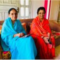 Rani Rita Singh of Bharatpur (left) Rajkumari Krishnendra Kaur of Bharatpur (also known as Deepa and at present she is Kunwarrani of Saidpur) Rajkumari Krishnendra Kaur was former member of Lok Sabha.
