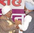 Choudhary Ranbir Singh Hooda with Prime Minister Manmohan Singh