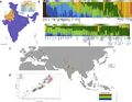 Sampling Locations, ADMIXTURE, and Shared Drift in Northwest India