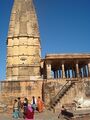 Shiva temple and Nandi at Harsh