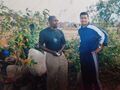In Kongo with friend Viliyam during UN Mission Kongo