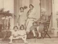 Tikka Raja Paramjit Singh & Princess Tikka Rani Brinda Devi (Later HH The Maharaja & Maharani of Kapurthala). Seated on the steps in Princess Sushila Of Kapurthala , who later married Raja Bachchu Singh Of Bharatpur. Dynasty :- Alhuwalia Sandhu